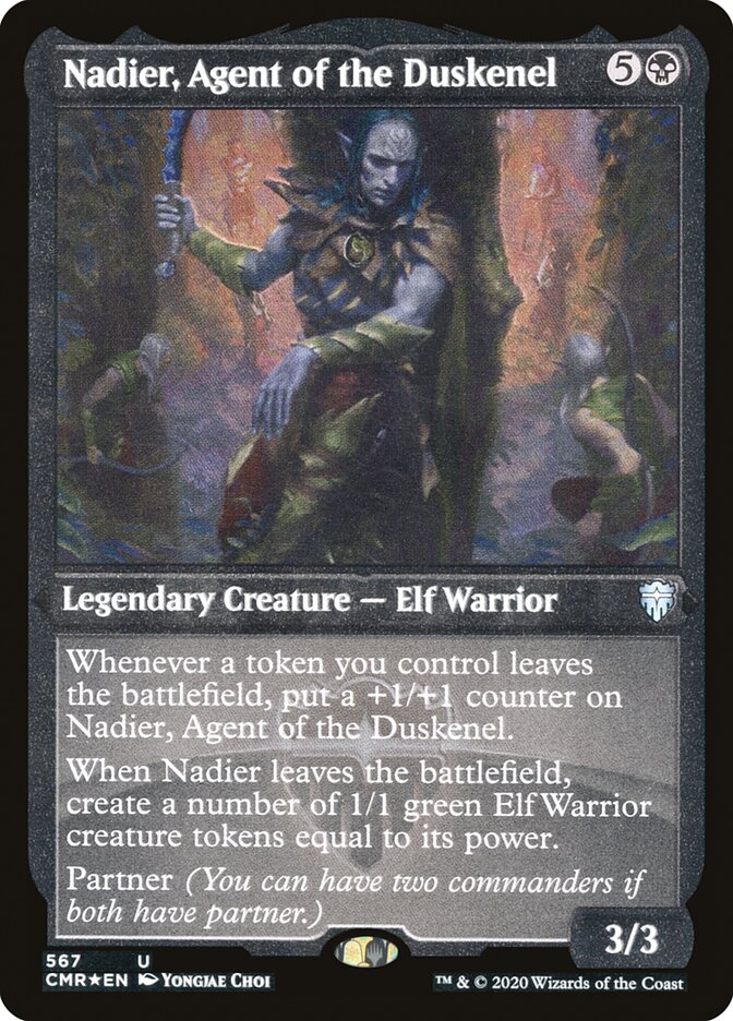 Nadier, Agent of the Duskenel (Etched) [Commander Legends] | Boutique FDB TCG