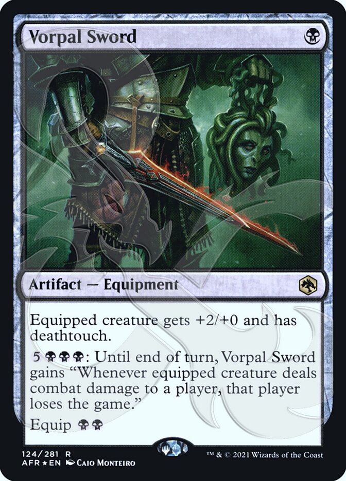 Vorpal Sword (Ampersand Promo) [Dungeons & Dragons: Adventures in the Forgotten Realms Promos] | Boutique FDB TCG