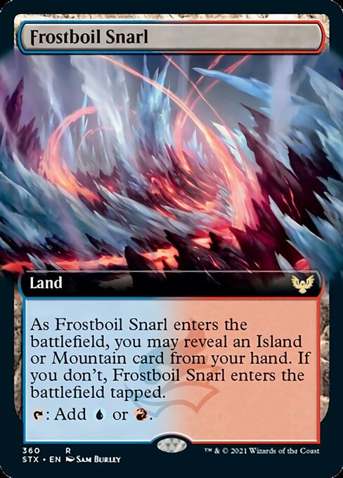 Frostboil Snarl (Extended Art) [Strixhaven: School of Mages] | Boutique FDB TCG