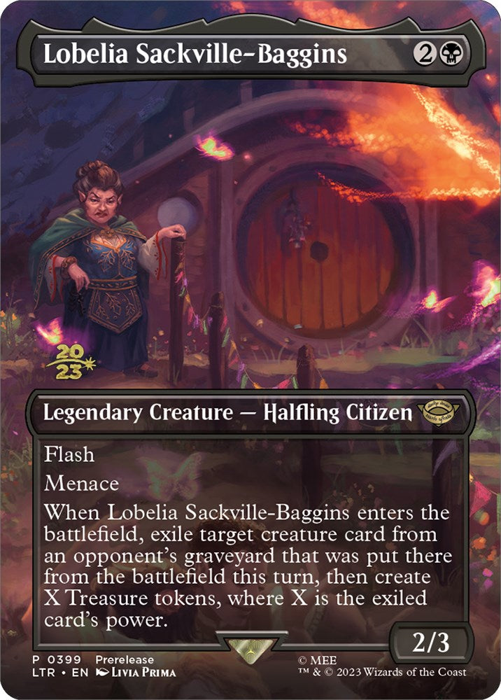 Lobelia Sackville-Baggins (399) [The Lord of the Rings: Tales of Middle-Earth Prerelease Promos] | Boutique FDB TCG