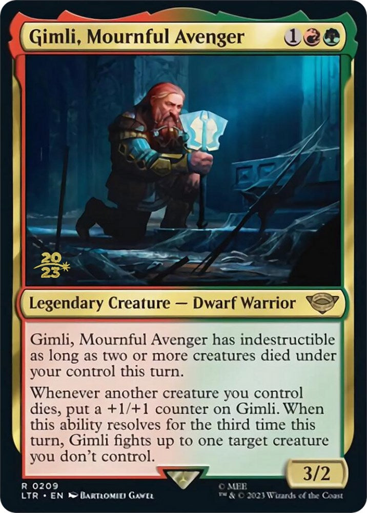 Gimli, Mournful Avenger [The Lord of the Rings: Tales of Middle-Earth Prerelease Promos] | Boutique FDB TCG