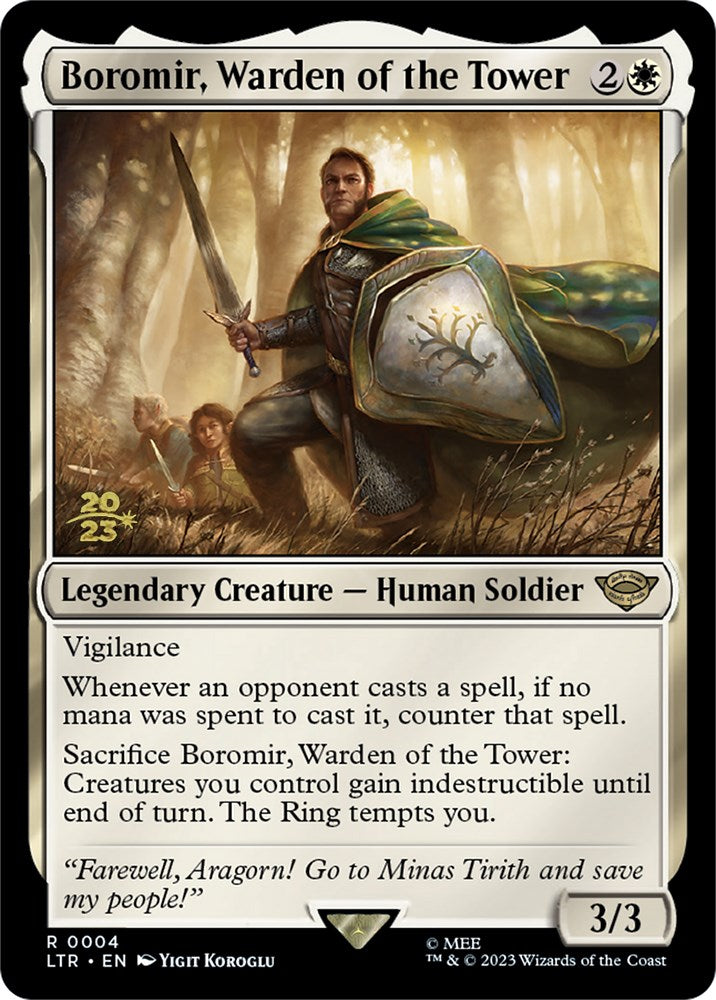 Boromir, Warden of the Tower [The Lord of the Rings: Tales of Middle-Earth Prerelease Promos] | Boutique FDB TCG