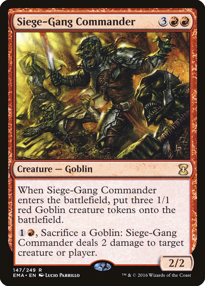 Siege-Gang Commander [Eternal Masters] | Boutique FDB TCG