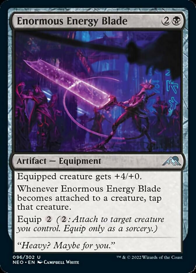 Enormous Energy Blade [Kamigawa: Neon Dynasty] | Boutique FDB TCG