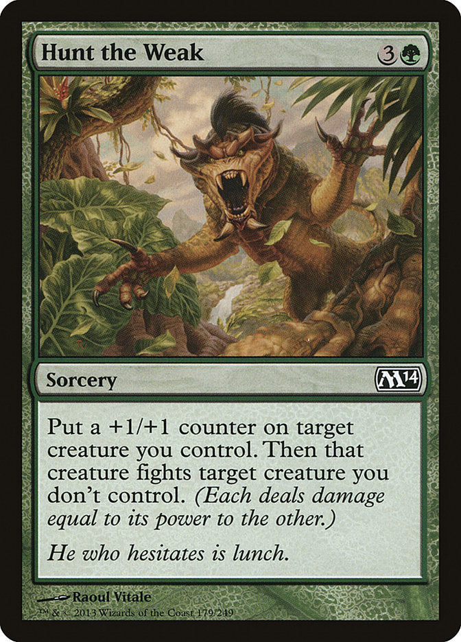 Hunt the Weak [Magic 2014] | Boutique FDB TCG