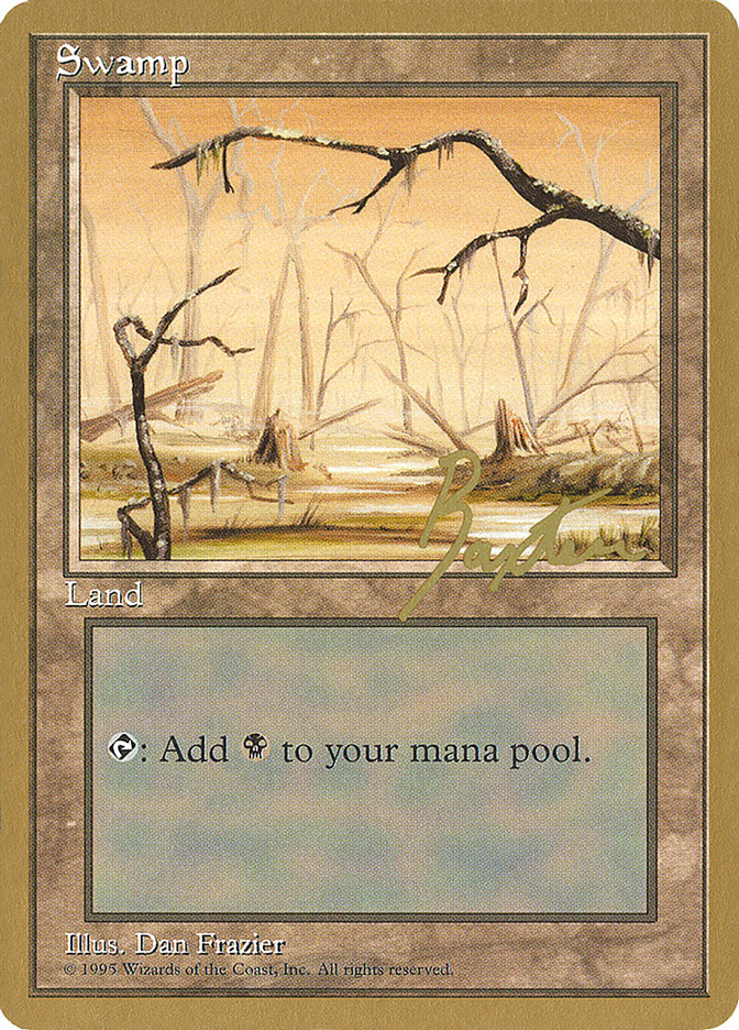 Swamp (gb370) (George Baxter) [Pro Tour Collector Set] | Boutique FDB TCG