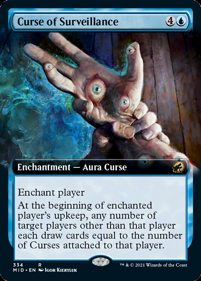 Curse of Surveillance (Extended Art) [Innistrad: Midnight Hunt] | Boutique FDB TCG