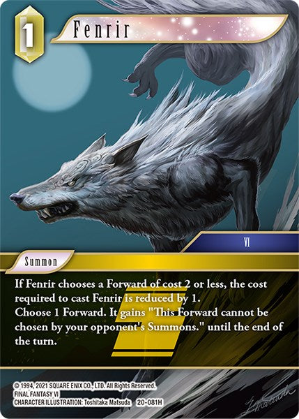 Fenrir [Dawn of Heroes] | Boutique FDB TCG