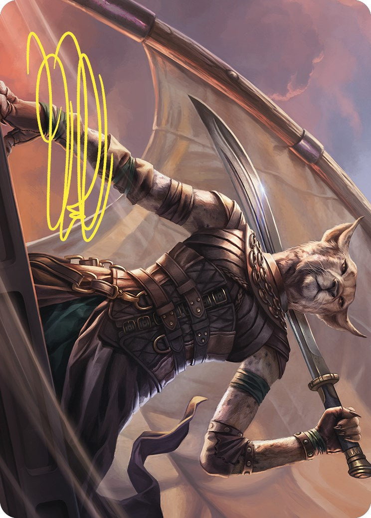 Mirri, Weatherlight Duelist Art Card (Gold-Stamped Signature) [Commander Masters Art Series] | Boutique FDB TCG