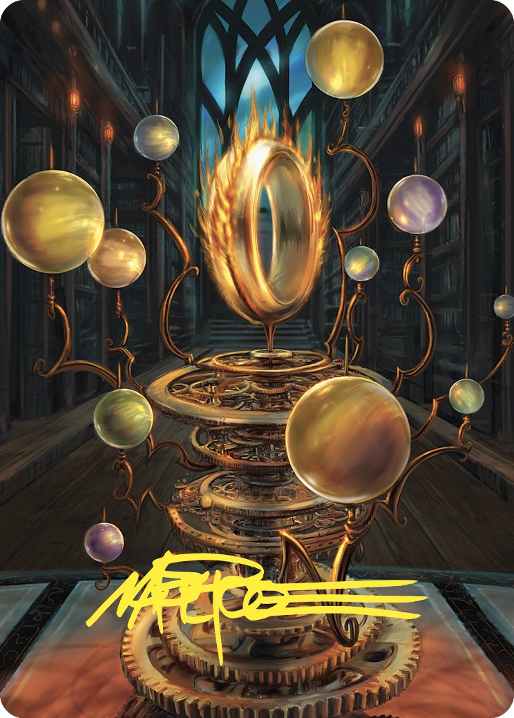 Sol Ring Art Card (Gold-Stamped Signature) [Commander Masters Art Series] | Boutique FDB TCG