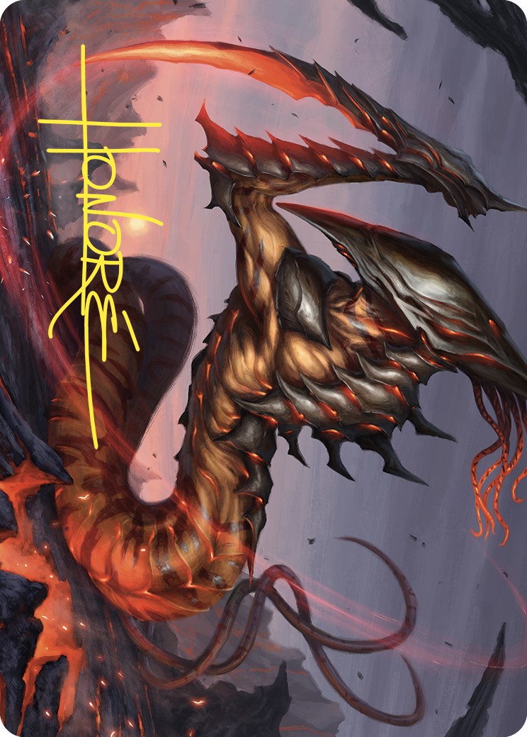 Blade Sliver Art Card (Gold-Stamped Signature) [Commander Masters Art Series] | Boutique FDB TCG