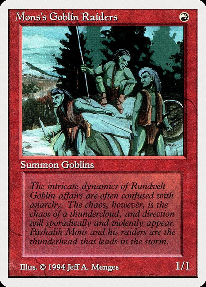 Mons's Goblin Raiders [Summer Magic / Edgar] | Boutique FDB TCG