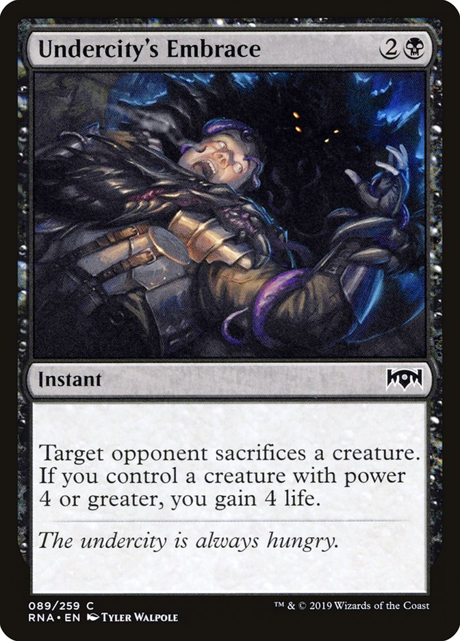 Undercity's Embrace [Ravnica Allegiance] | Boutique FDB TCG