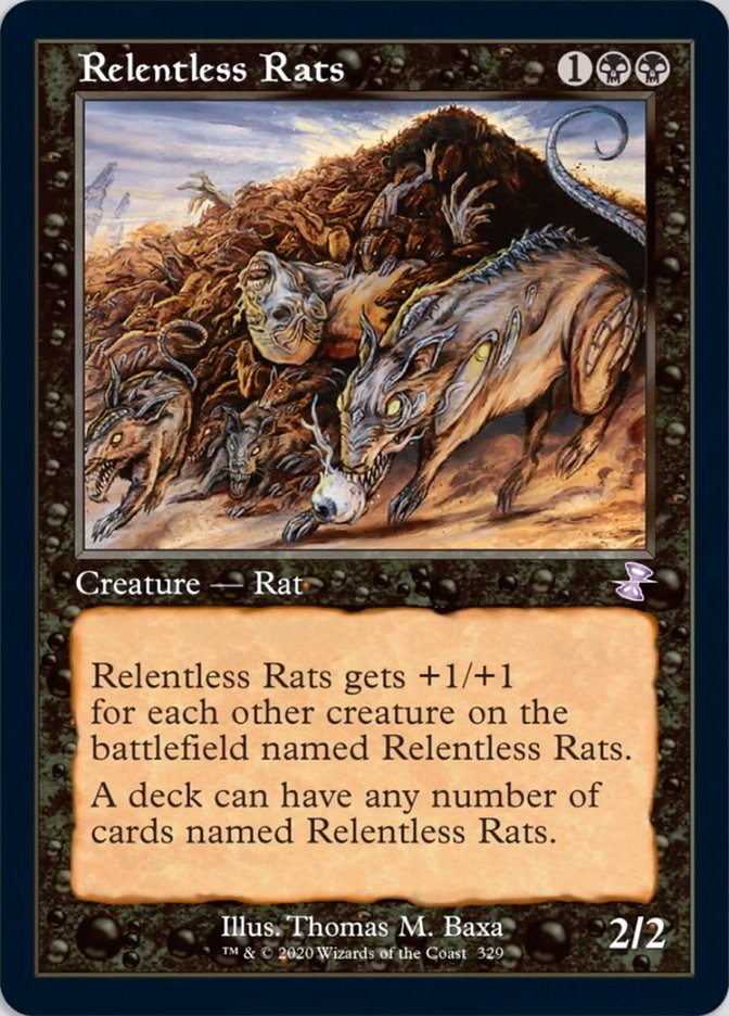Relentless Rats (Timeshifted) [Time Spiral Remastered] | Boutique FDB TCG