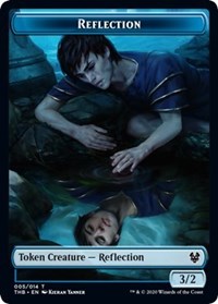 Reflection // Satyr Double-Sided Token [Theros Beyond Death Tokens] | Boutique FDB TCG