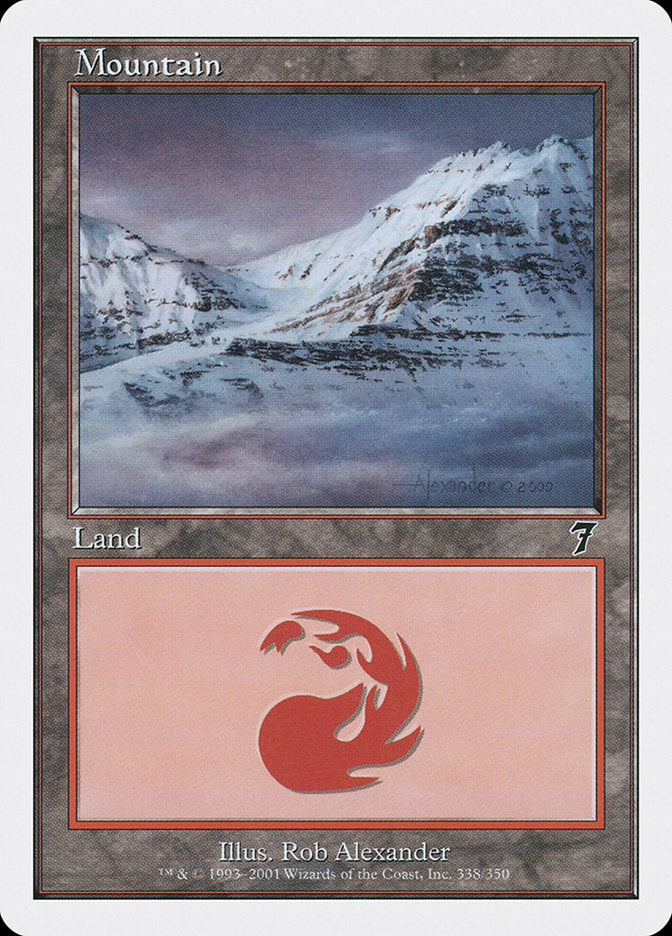 Mountain (338) [Seventh Edition] | Boutique FDB TCG