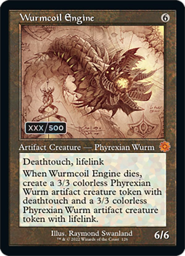 Wurmcoil Engine (Retro Schematic) (Serialized) [The Brothers' War Retro Artifacts] | Boutique FDB TCG