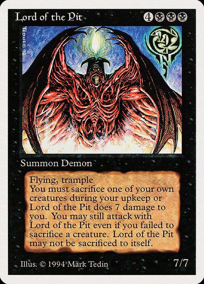 Lord of the Pit [Summer Magic / Edgar] | Boutique FDB TCG