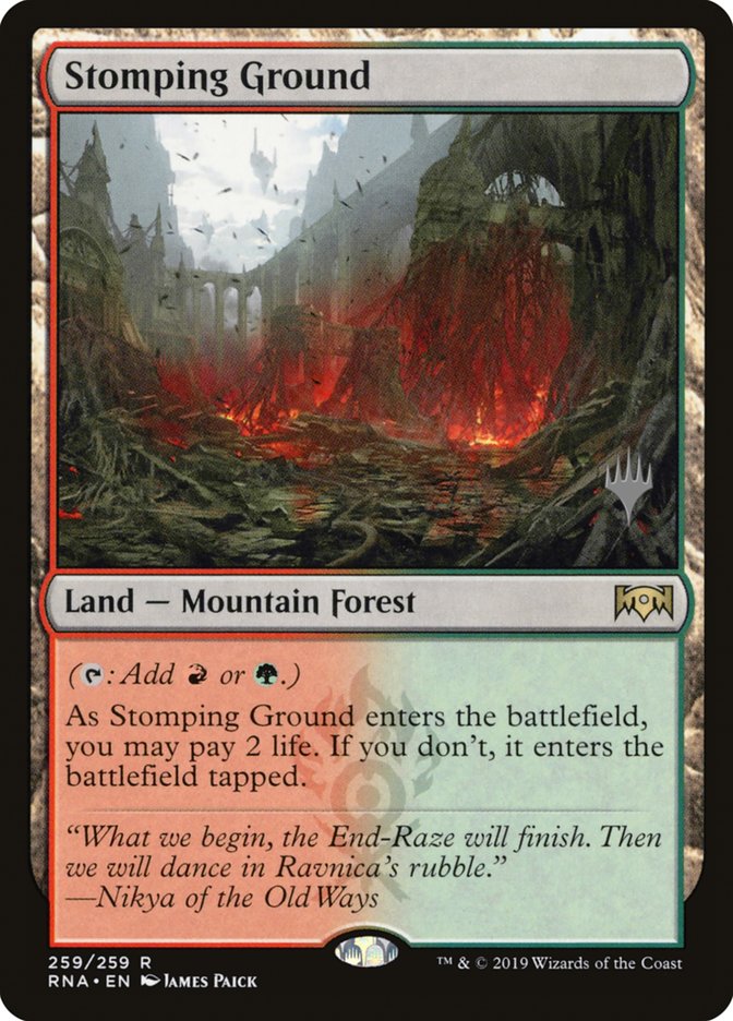 Stomping Ground (Promo Pack) [Ravnica Allegiance Promos] | Boutique FDB TCG