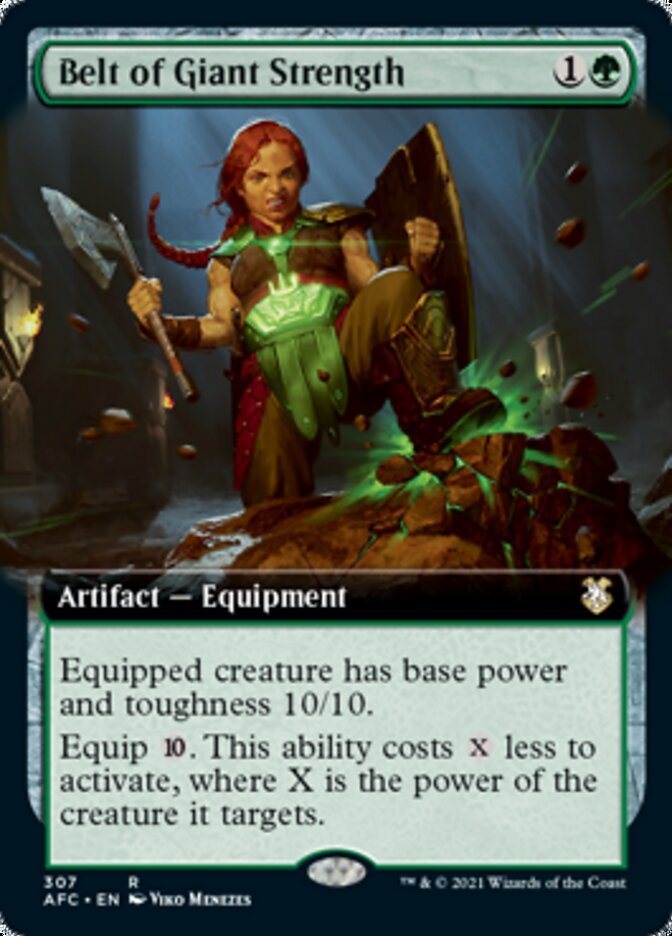 Belt of Giant Strength (Extended Art) [Dungeons & Dragons: Adventures in the Forgotten Realms Commander] | Boutique FDB TCG