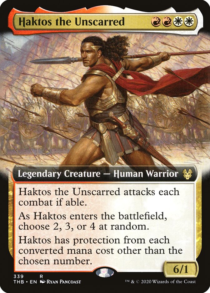 Haktos the Unscarred (Extended Art) [Theros Beyond Death] | Boutique FDB TCG