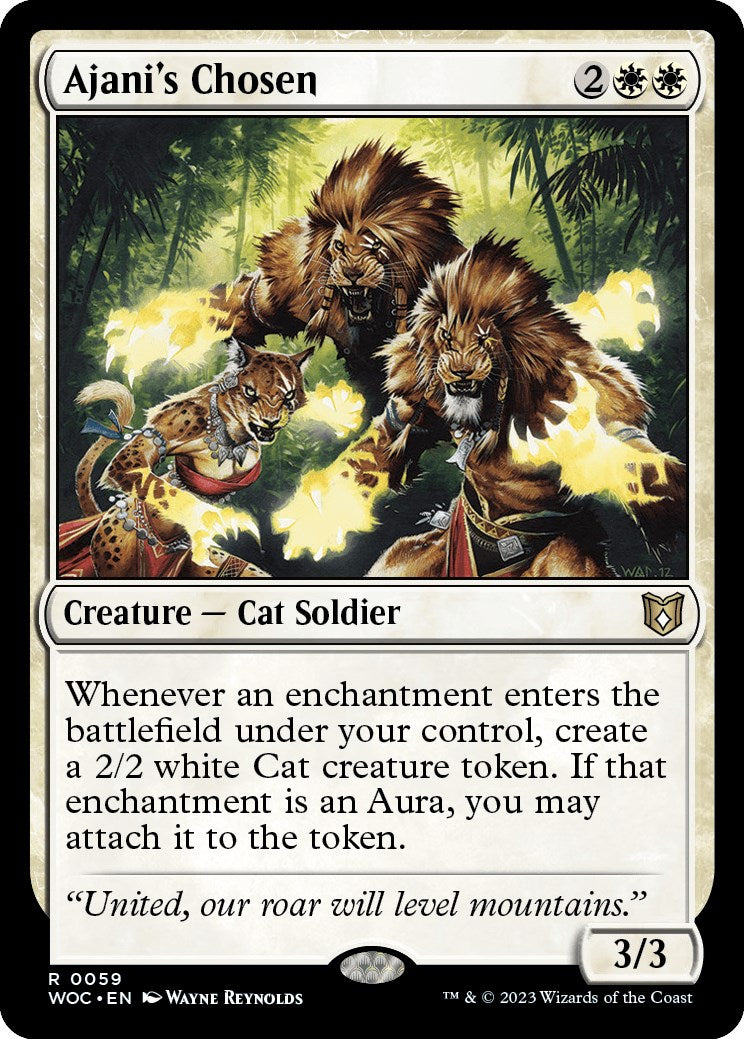 Ajani's Chosen [Wilds of Eldraine Commander] | Boutique FDB TCG