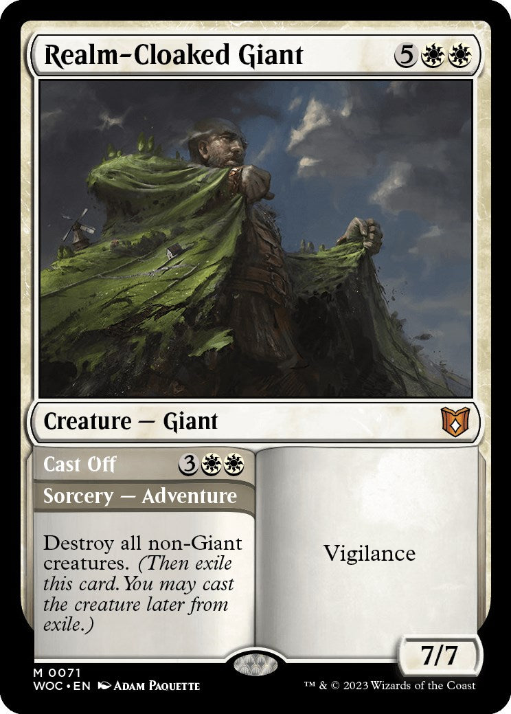 Realm-Cloaked Giant // Cast Off [Wilds of Eldraine Commander] | Boutique FDB TCG