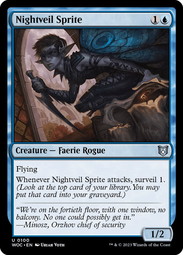 Nightveil Sprite [Wilds of Eldraine Commander] | Boutique FDB TCG