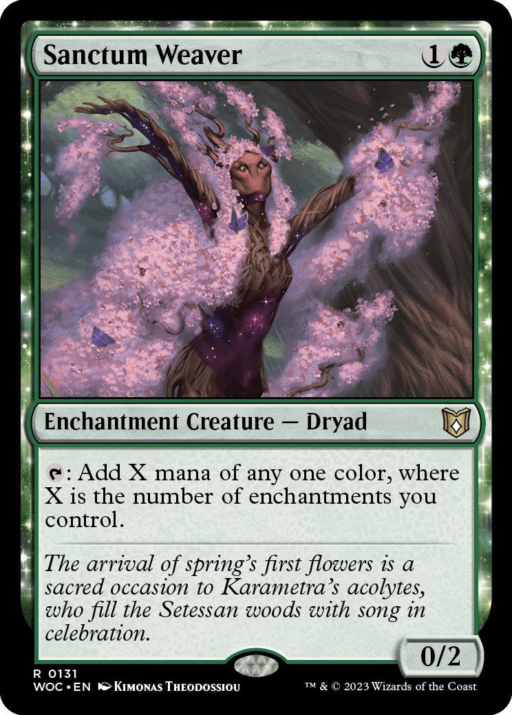 Sanctum Weaver [Wilds of Eldraine Commander] | Boutique FDB TCG