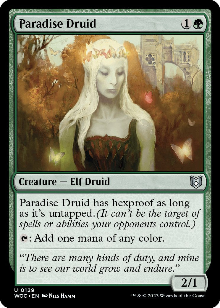 Paradise Druid [Wilds of Eldraine Commander] | Boutique FDB TCG