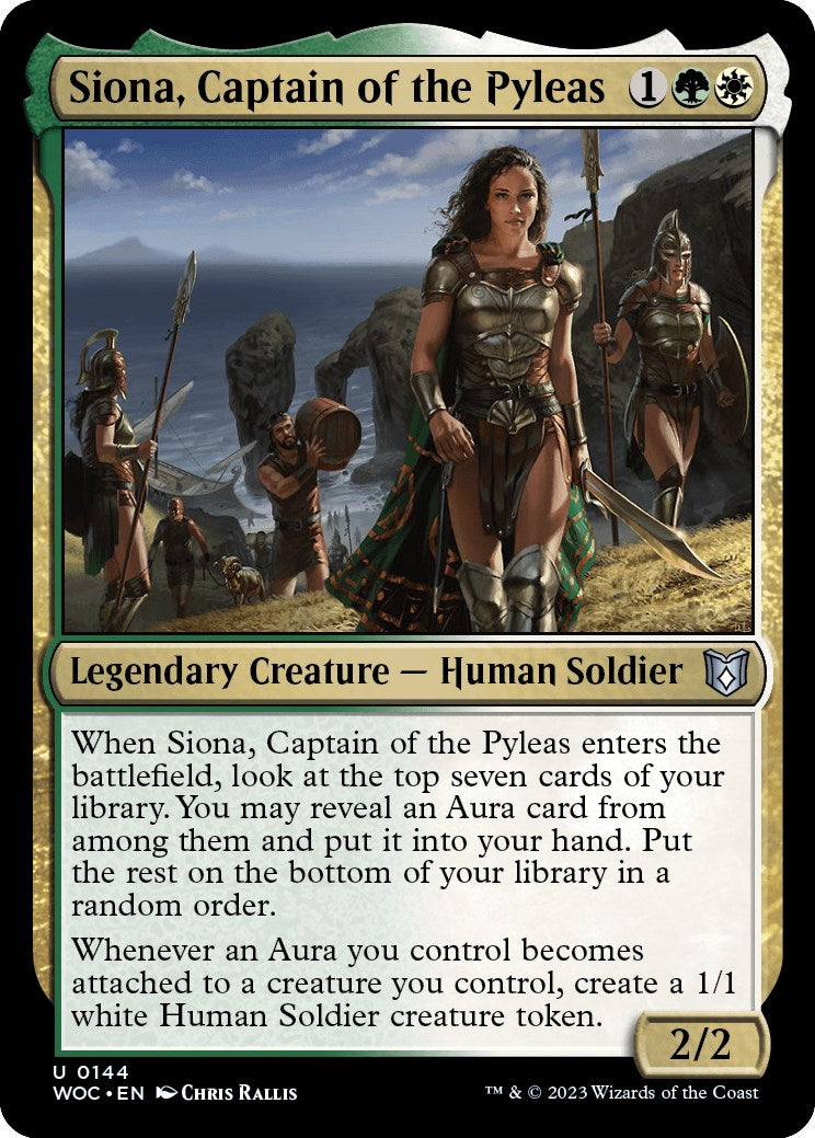 Siona, Captain of the Pyleas [Wilds of Eldraine Commander] | Boutique FDB TCG