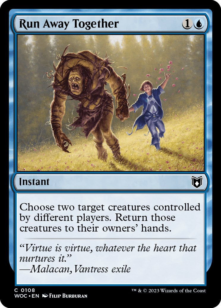 Run Away Together [Wilds of Eldraine Commander] | Boutique FDB TCG