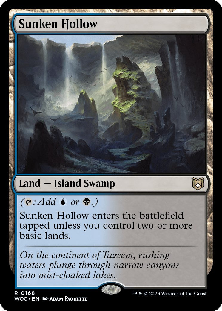 Sunken Hollow [Wilds of Eldraine Commander] | Boutique FDB TCG