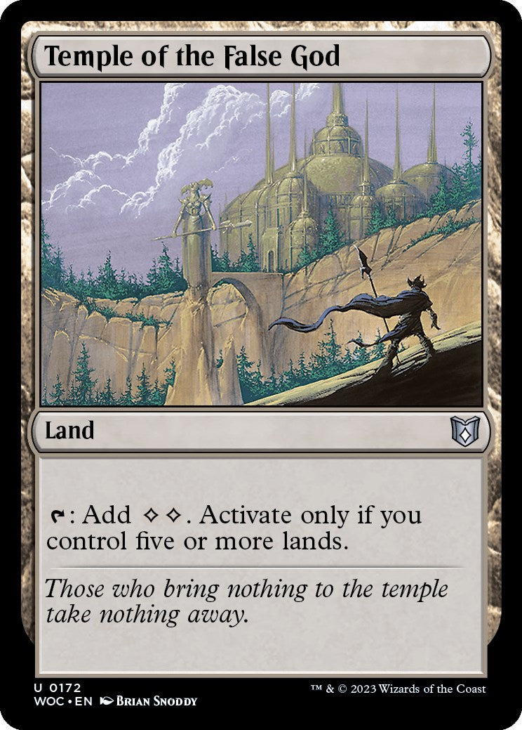 Temple of the False God [Wilds of Eldraine Commander] | Boutique FDB TCG