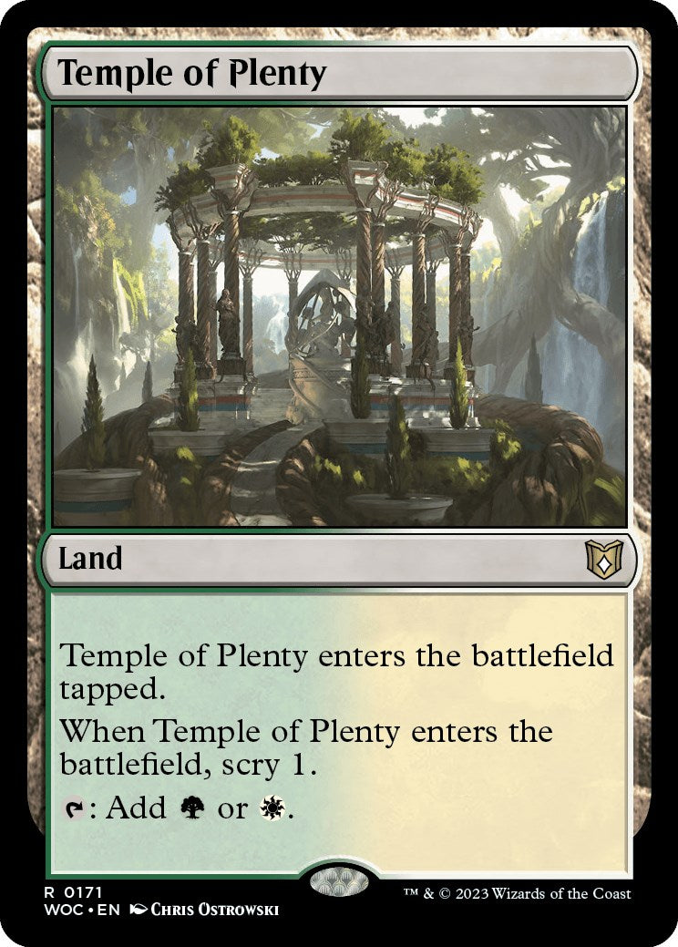 Temple of Plenty [Wilds of Eldraine Commander] | Boutique FDB TCG