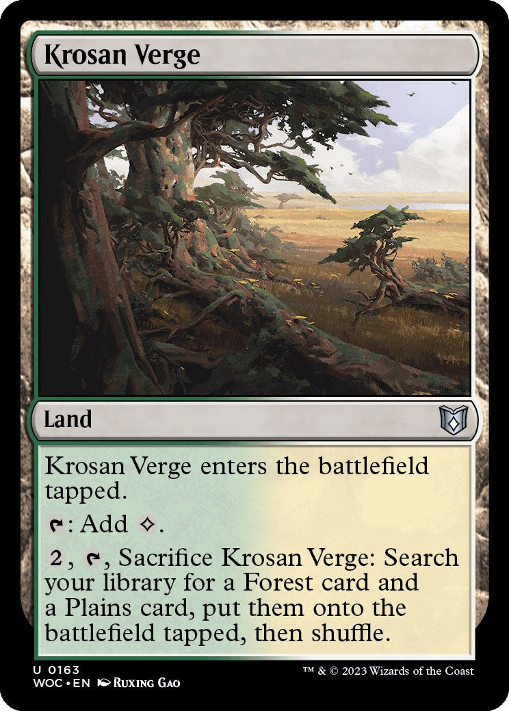 Krosan Verge [Wilds of Eldraine Commander] | Boutique FDB TCG