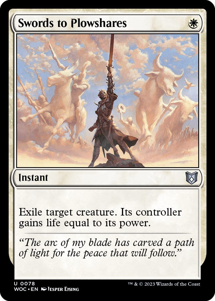 Swords to Plowshares [Wilds of Eldraine Commander] | Boutique FDB TCG