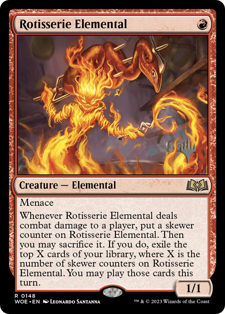 Rotisserie Elemental (Promo Pack) [Wilds of Eldraine Promos] | Boutique FDB TCG