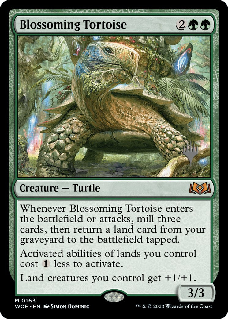 Blossoming Tortoise (Promo Pack) [Wilds of Eldraine Promos] | Boutique FDB TCG