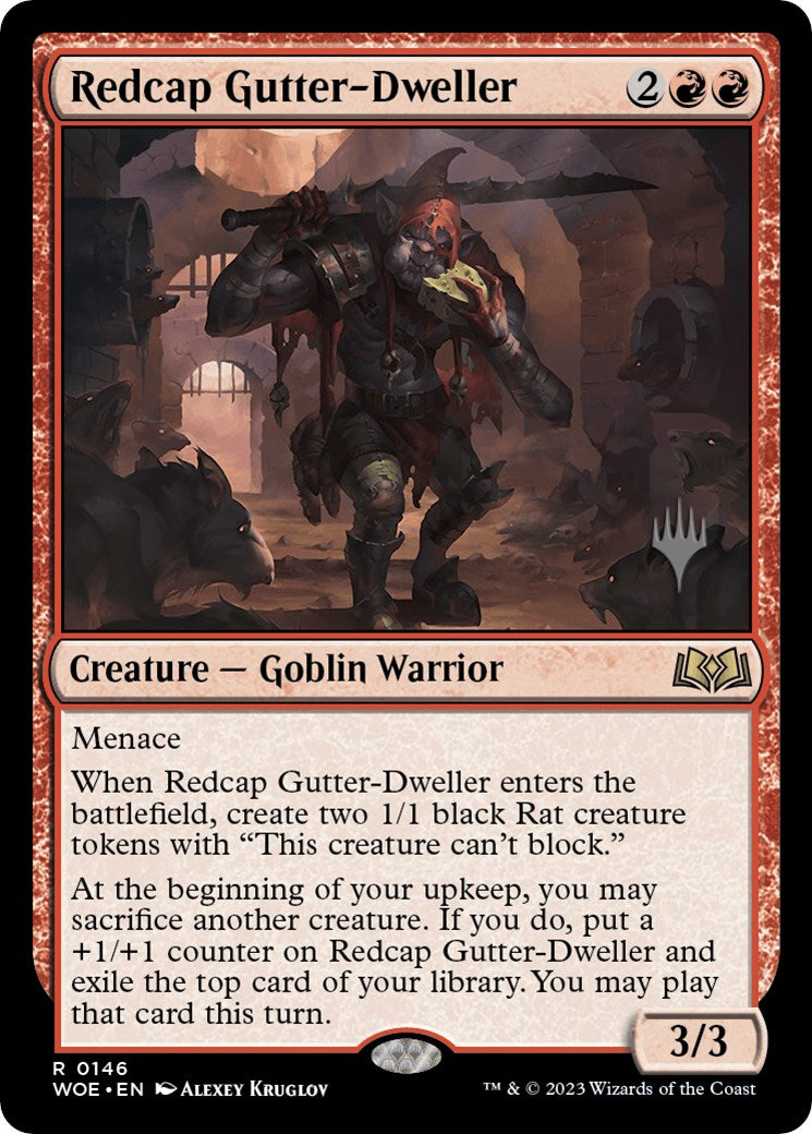 Redcap Gutter-Dweller (Promo Pack) [Wilds of Eldraine Promos] | Boutique FDB TCG