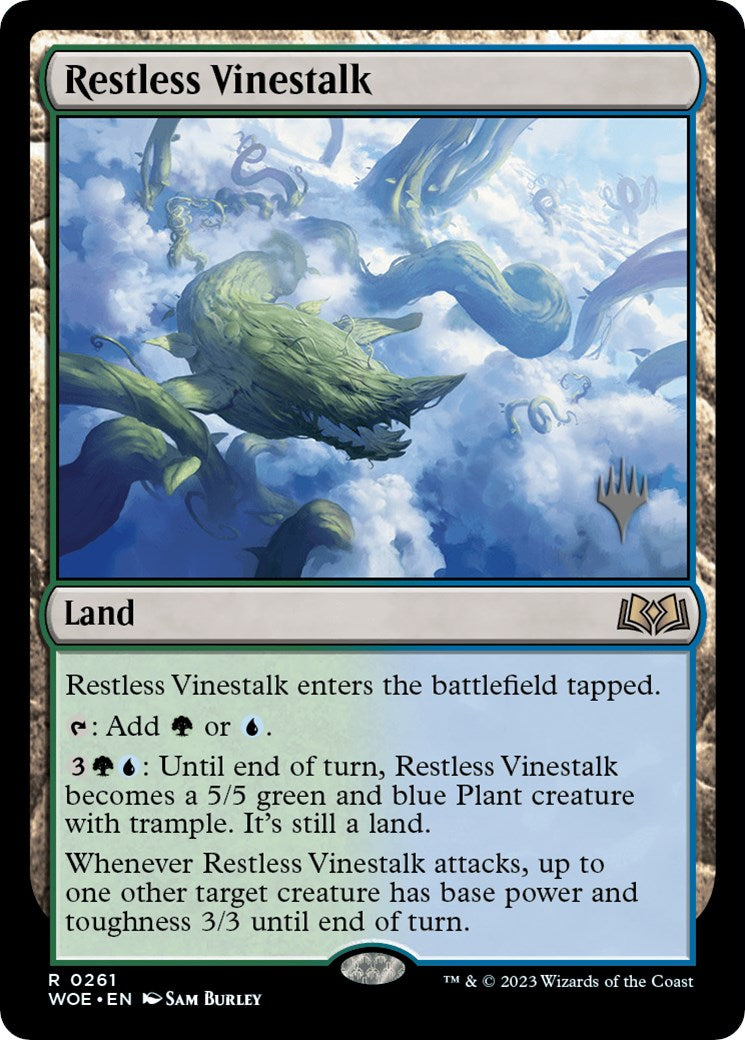 Restless Vinestalk (Promo Pack) [Wilds of Eldraine Promos] | Boutique FDB TCG