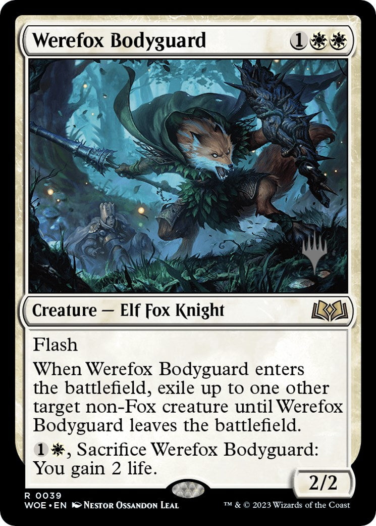 Werefox Bodyguard (Promo Pack) [Wilds of Eldraine Promos] | Boutique FDB TCG