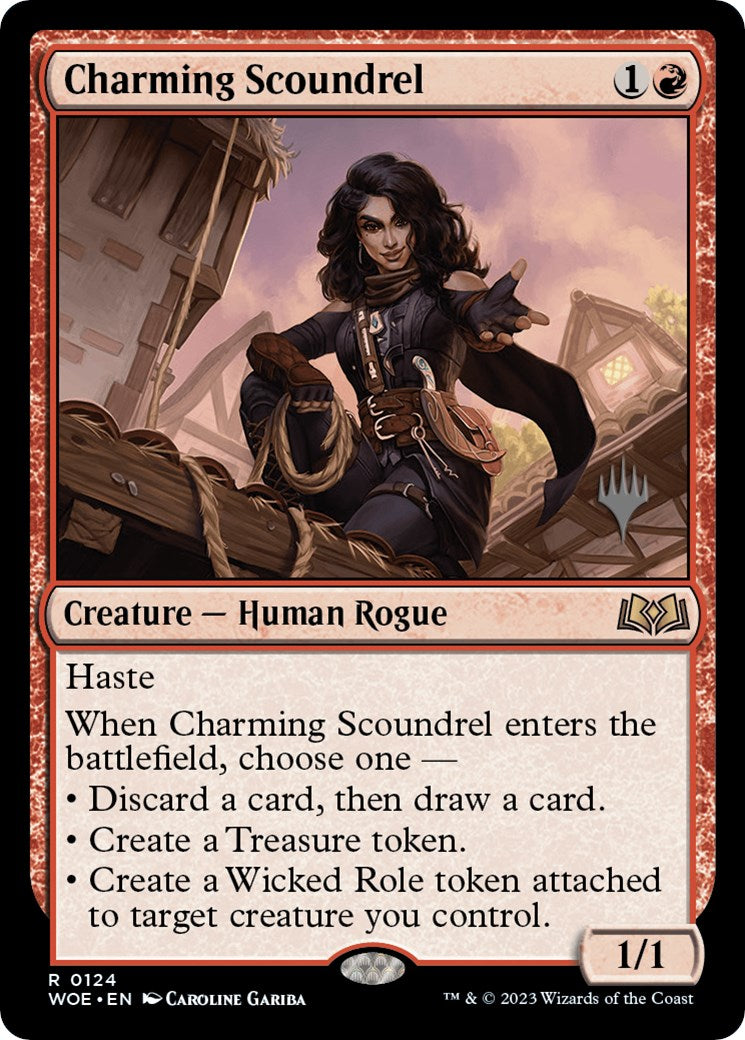 Charming Scoundrel (Promo Pack) [Wilds of Eldraine Promos] | Boutique FDB TCG