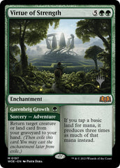 Virtue of Strength // Garenbrig Growth (Promo Pack) [Wilds of Eldraine Promos] | Boutique FDB TCG