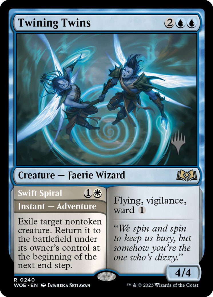 Twining Twins // Swift Spiral (Promo Pack) [Wilds of Eldraine Promos] | Boutique FDB TCG