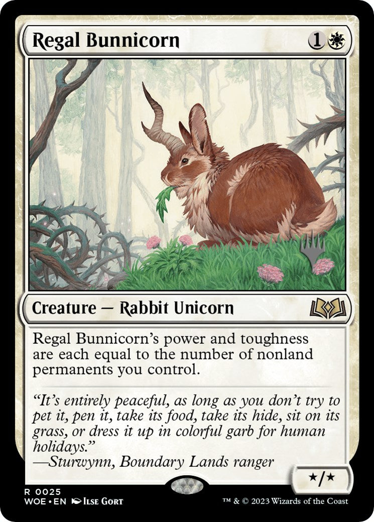 Regal Bunnicorn (Promo Pack) [Wilds of Eldraine Promos] | Boutique FDB TCG