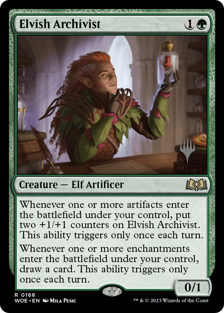 Elvish Archivist (Promo Pack) [Wilds of Eldraine Promos] | Boutique FDB TCG