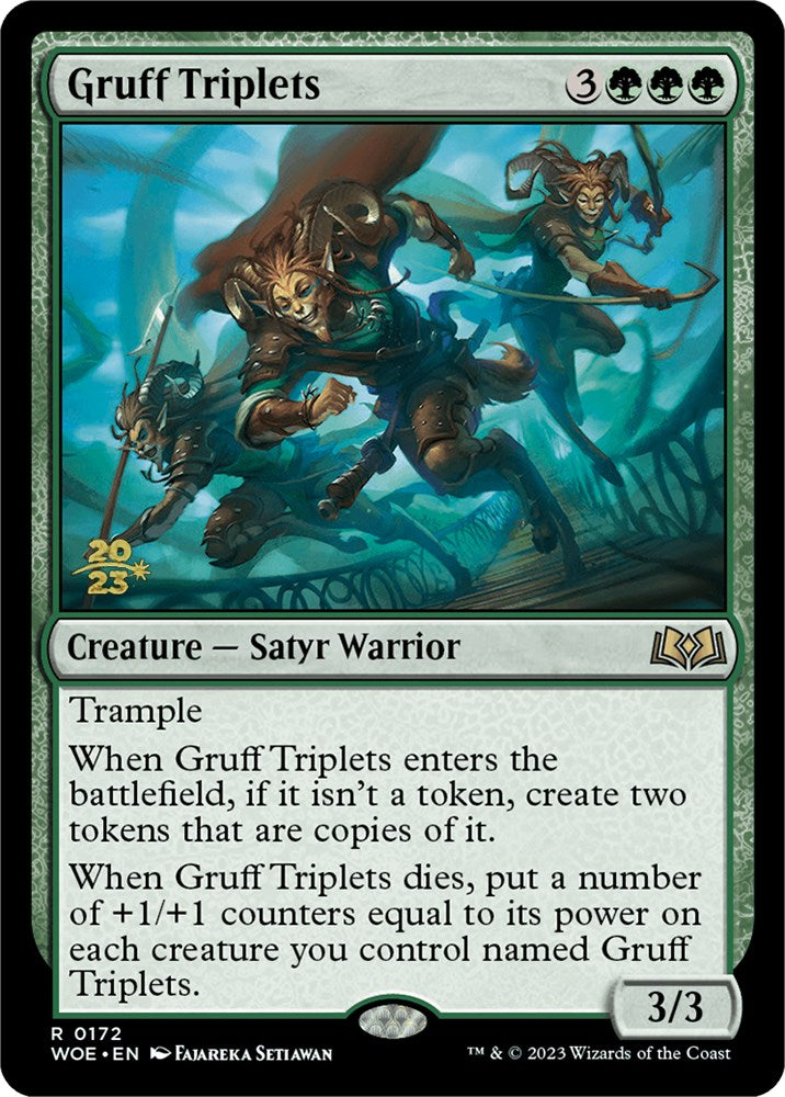 Gruff Triplets [Wilds of Eldraine Prerelease Promos] | Boutique FDB TCG