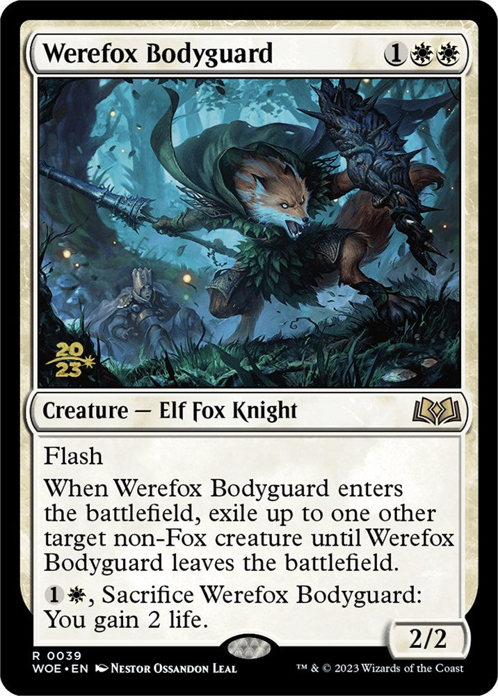 Werefox Bodyguard [Wilds of Eldraine Prerelease Promos] | Boutique FDB TCG