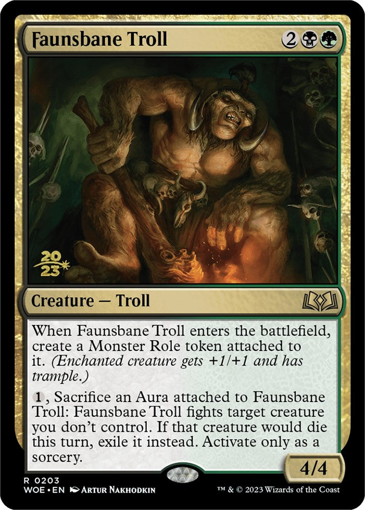 Faunsbane Troll [Wilds of Eldraine Prerelease Promos] | Boutique FDB TCG